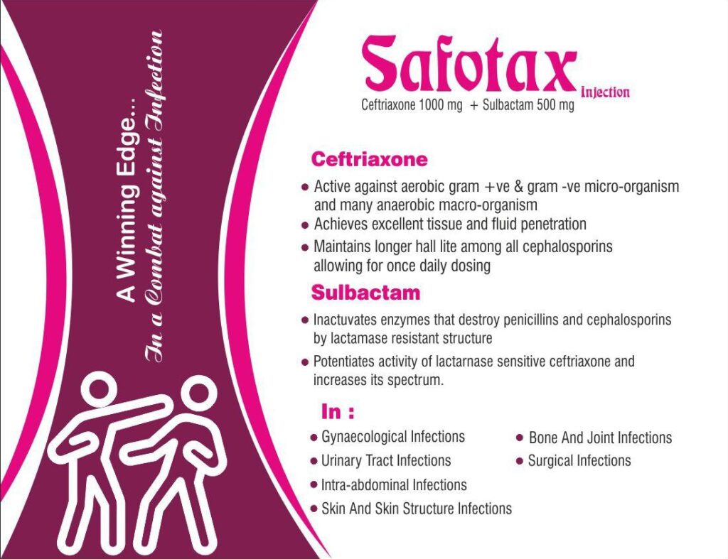 safotax injection description image.